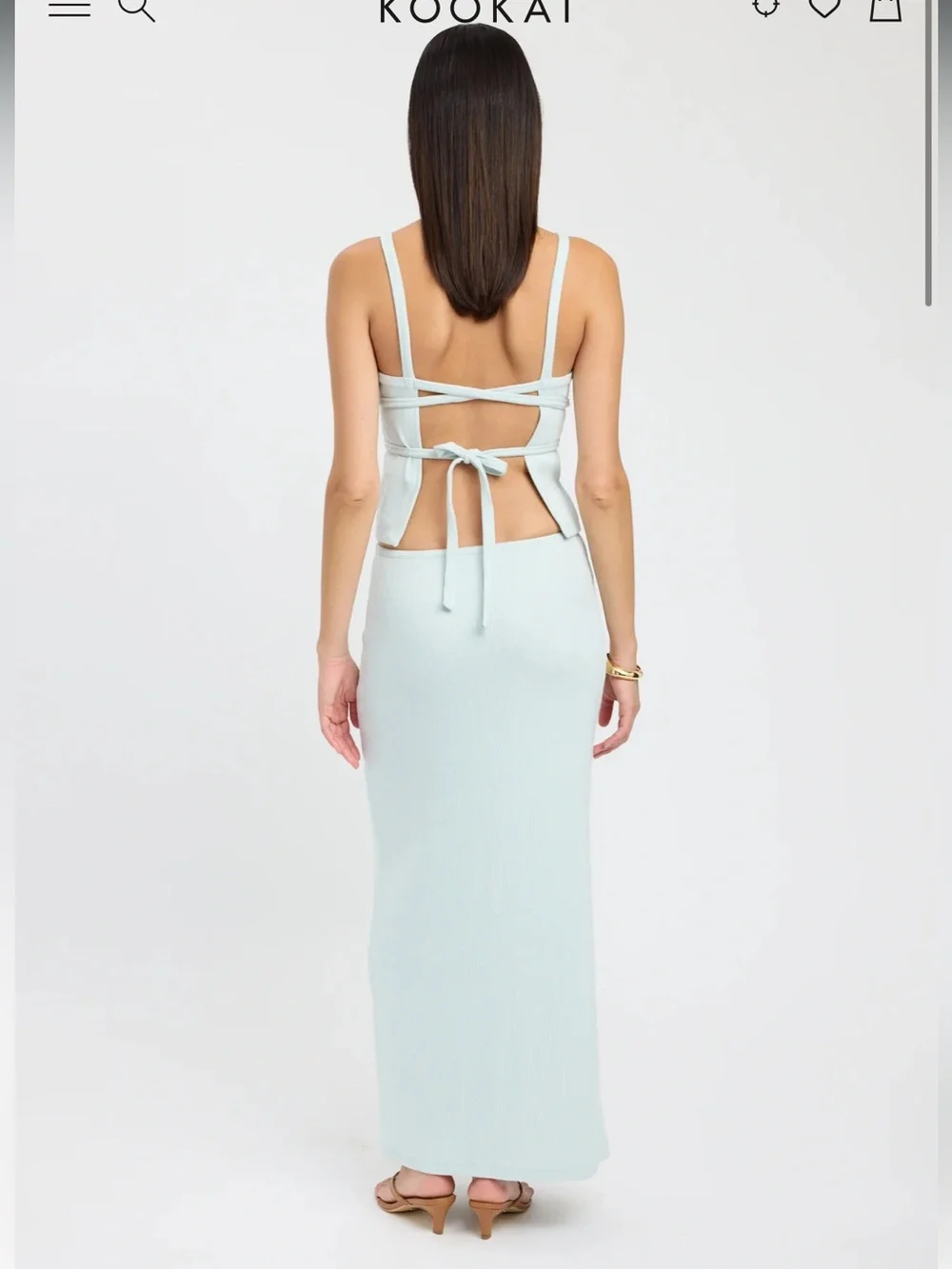 Kookai matching set ice blue